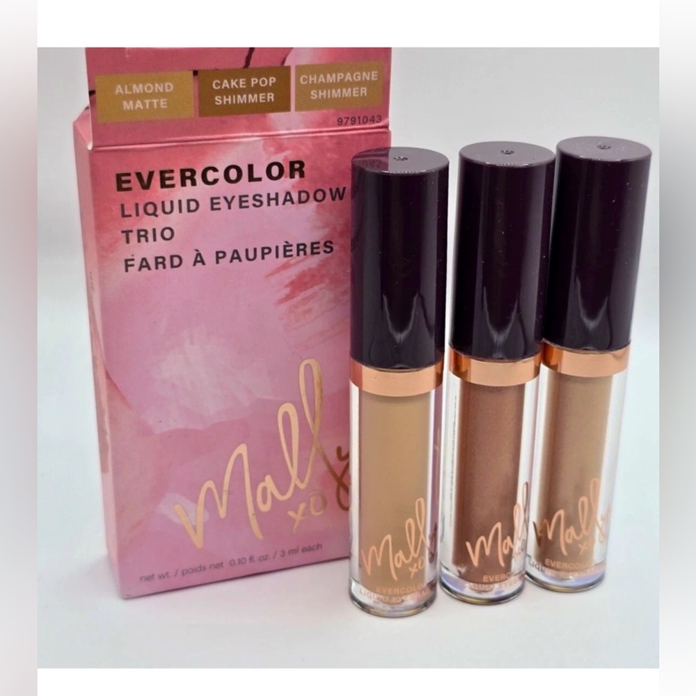 Mally Liquid Eyeshadow Trio - Almond, Cake Pop, Champagne. New in box. - Picture 1 of 1